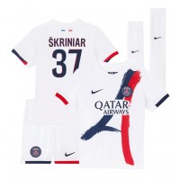 Paris Saint-Germain Milan Skriniar #37 Bortatröja Barn 2024-25 Kortärmad (+ Korta byxor)